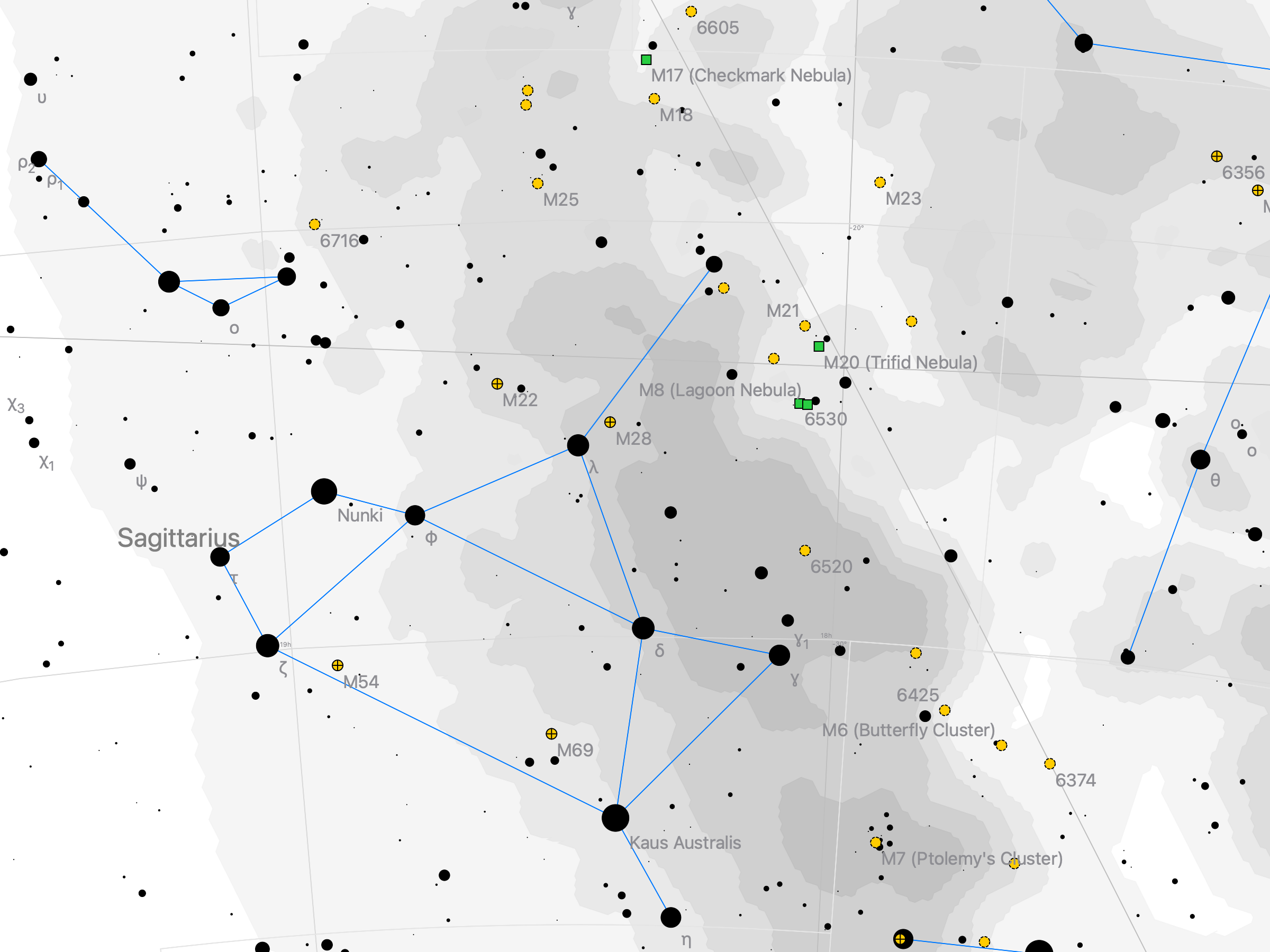 Lagoon and Trifid Nebulae